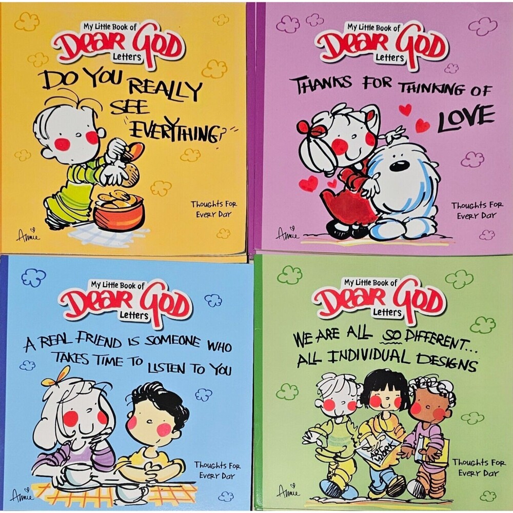 Dear God Kids Lot of 4 Books , My Little Book Of Dear God Letters *New*